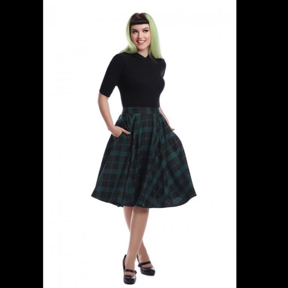 Collectif X ModCloth Jenny Slither Check Skirt - Picture 2 of 3